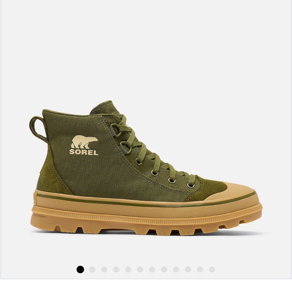 Sorel Green and Tan Men's Sneakers NWT - Picture 2 of 13